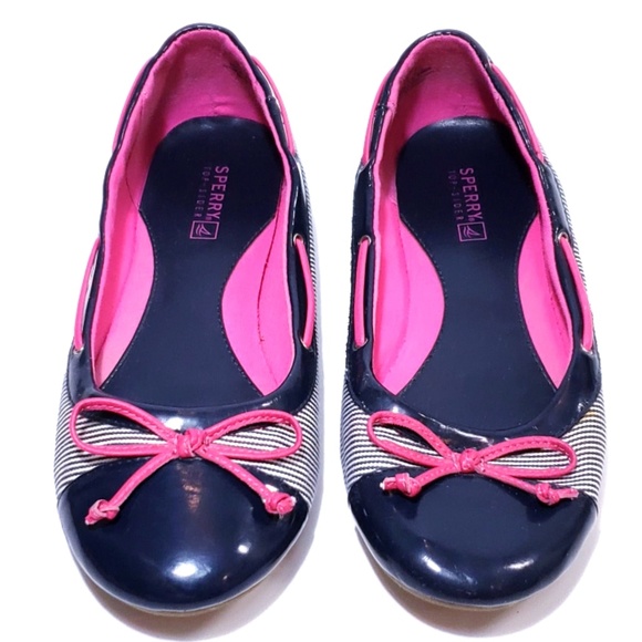 Sperry Marina Stripe Ballet Flat Boat Shoe - Picture 2 of 7